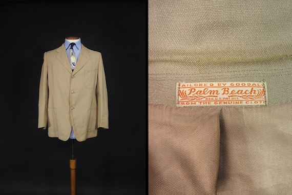 Vintage 40s Palm Beach Suit Jacket Sportcoat Wool