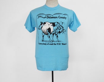 Vintage Delaware County NY T-shirt Water Supply Protest Tee - Medium