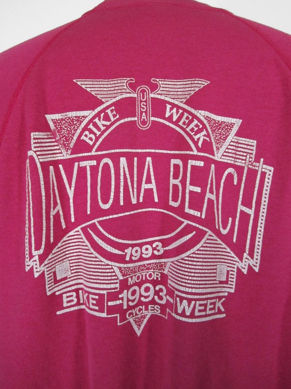 Vintage 1993 Bike Week Sweatshirt Daytona Beach P… - image 6