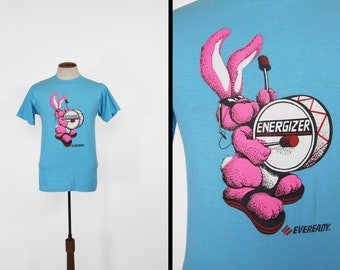 Vintage Energizer Bunny T-shirt 90s Eveready Batteries - Size Small