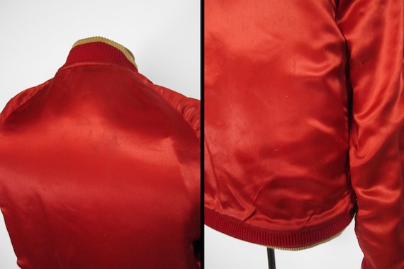 Vintage Printstar Red Varsity Jacket M