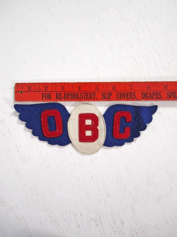 Vintage Motorcycle Club Patch OBC 30s 40s Felt - image 4