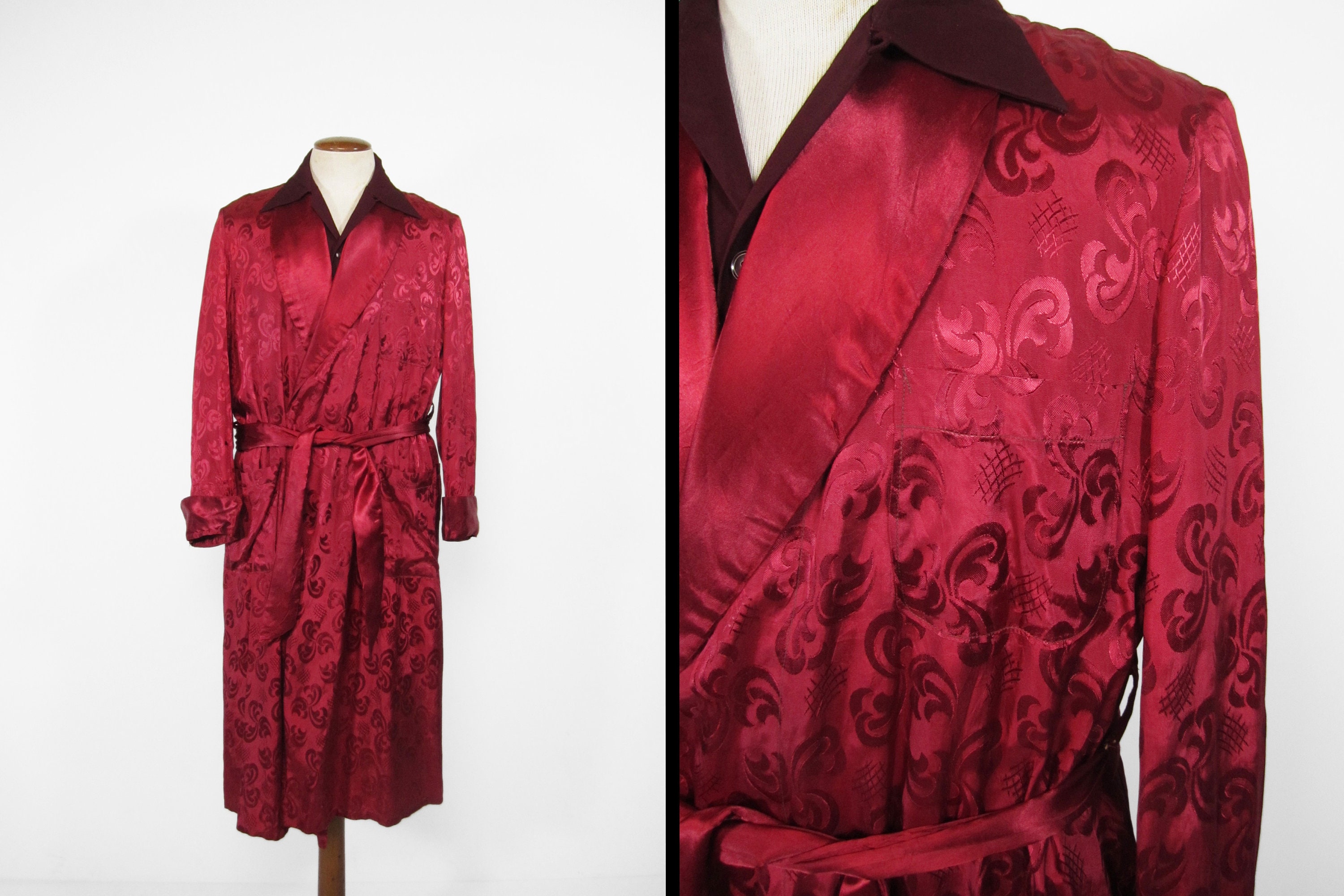 っていまし 50s Luxury Robe silk gown の通販 by dop.｜ラクマ ついて