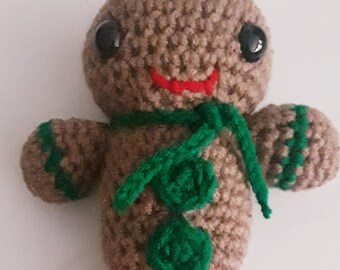 Gingerbread Man Crochet  Doll