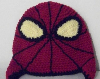 MADE TO ORDER-Crochet Spiderman hat   You tell me the Age