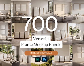700+ Versatile Multi Frame Mockup Bundle | 1, 2, 3 & 4 Frame Layouts | Smart Object | Photoshop and Photopea Compatible