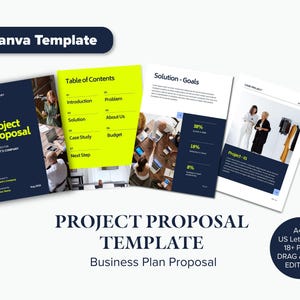 Business Proposal Template (Canva) | Project Plan | Client Pitch Deck | Strategy Presentation | Editable