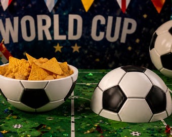 3D Printed Soccer Ball Serving Bowl – Sports Fan Party Decor