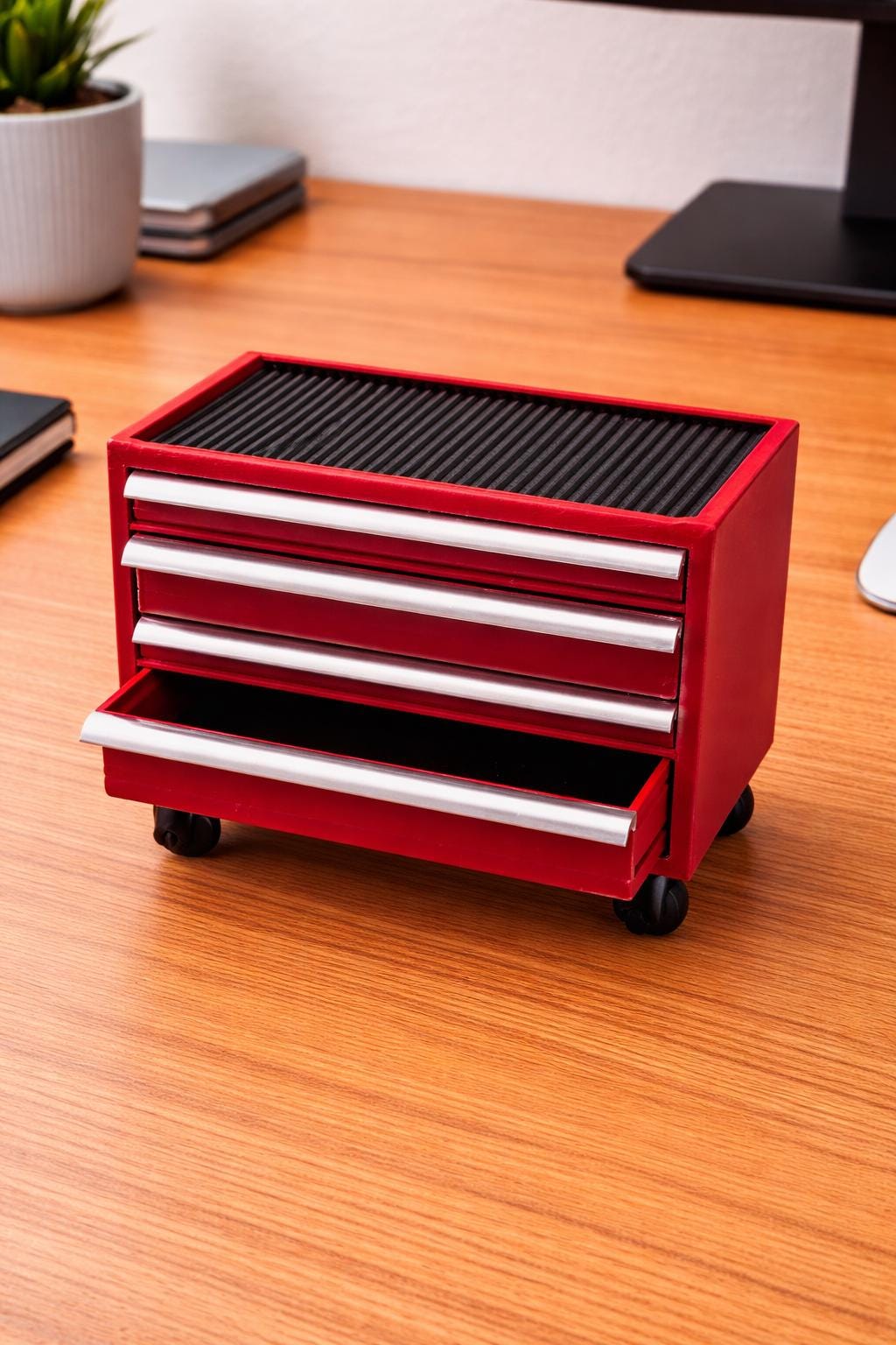 Mini Tool Chest Desk Organizer | Tiny Rolling Toolbox | 3D Printed Desk ...