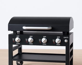 Mini plancha de cocina de juguete para exteriores – ¡Hecha para los amantes de las parrillas y planchas!