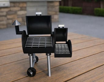 Tiny Offset BBQ Smoker Replica Toy