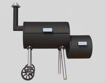 Miniature Offset BBQ Smoker Replica: Desktop Organizer!