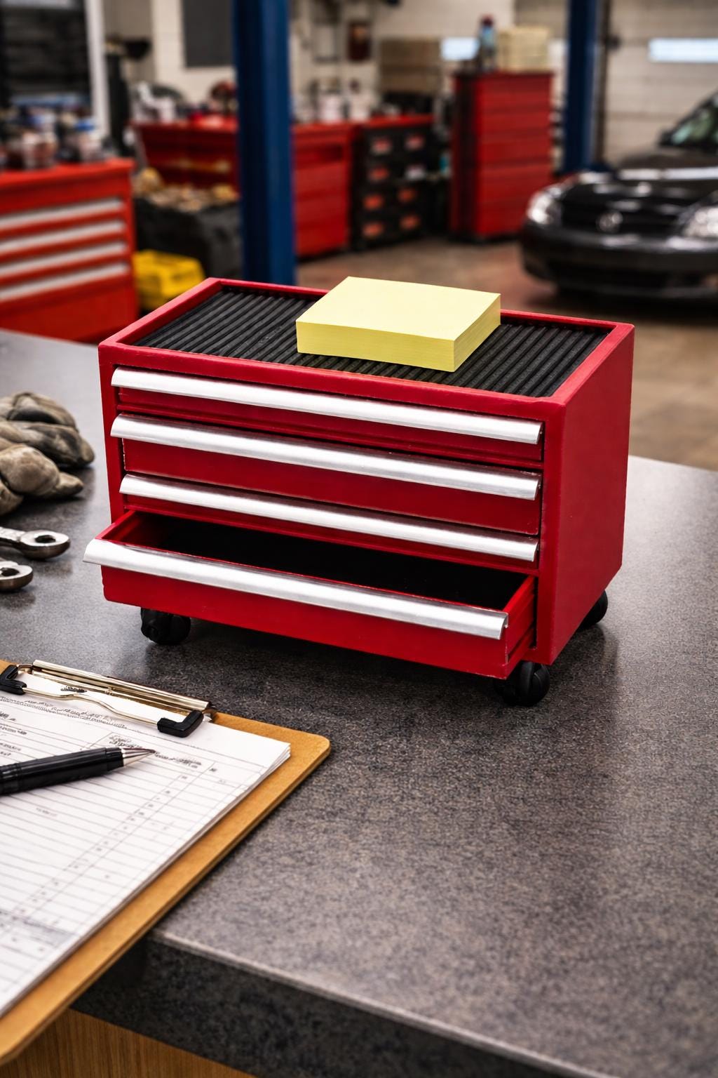 Mini Tool Chest Desk Organizer | Tiny Rolling Toolbox | 3D Printed Desk ...