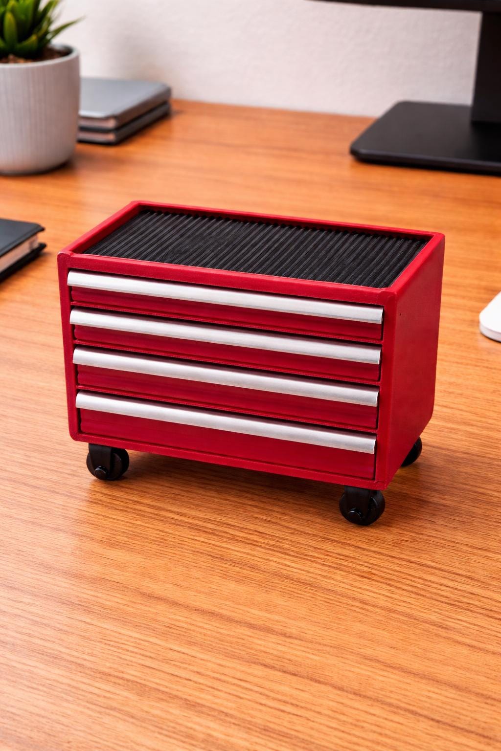 Mini Tool Chest Desk Organizer | Tiny Rolling Toolbox | 3D Printed Desk ...