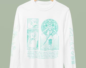 Camiseta de manga larga de anime Elf Mage inspirada en Frieren