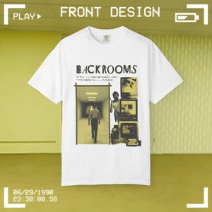 Backrooms Film Graphic T-shirt - Front Design | Horror Film Tee image 1