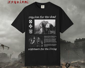 Camiseta gráfica de Resident Evil 9 Requiem - Diseño frontal / Camiseta de videojuego de terror