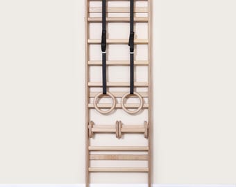 MowoFit Pro Swedish Ladder Wall Bars – Calisthenics Fitness System