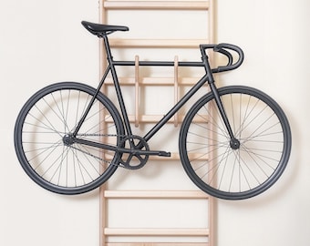 MowoFit Beech Wood Adjustable Bike Hanger: Designed for Mowofit Wall Bar
