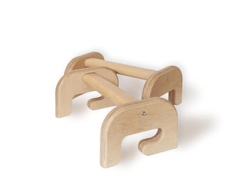 MowoFit Beech Wood Push-Up Bar: Designed for Mowofit Wall Bar