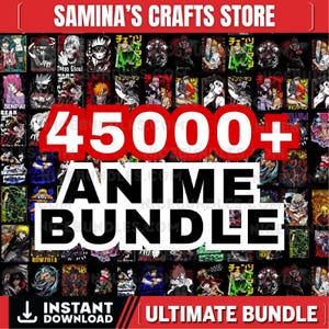 45,000+ Collection Animes Bundle Png Pack with CLEAR Background, Perfect for Print on Demand,T-Shirt Hoddies Anime PNG, Anime SVG, Mega Pack
