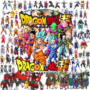 Dragon Ball Z PNG Bundle,Goku & Dragon Ball PNG Bundle, Anime Clipart Goku Vegeta SuperSaiyan,Anime Clipart,High-Quality Transparent Files