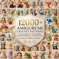 12000+ Amigurumi Crochet Patterns Bundle PDF | Cute Animal Crochet Patterns | Beginner Friendly Plushie Patterns | Instant Download product logo