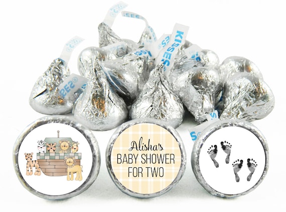 108 ITS A GIRL BABY SHOWER NOAHS ARK HERSHEY KISS KISSES CANDY LABELS FAVORS