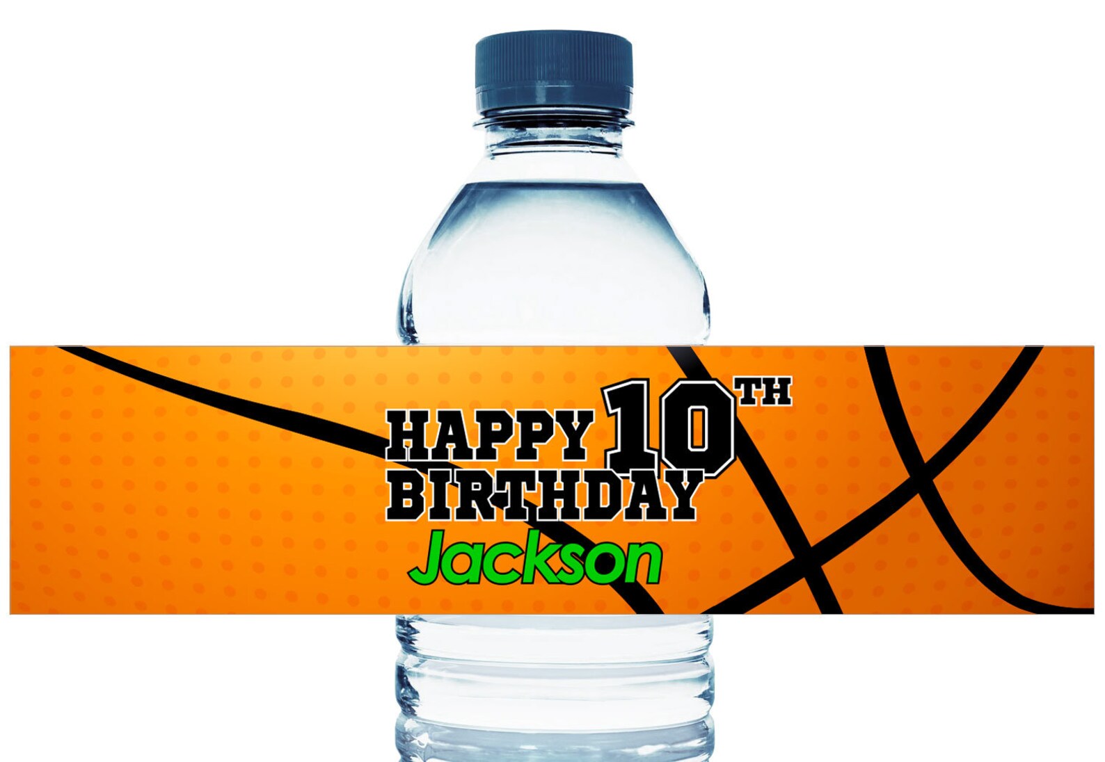 Large Basketball Water Bottle Labels. Basketball Party Decorations ...