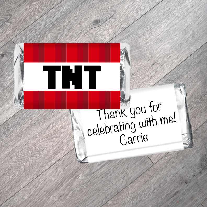 TNT Mini Candy Bar Labels