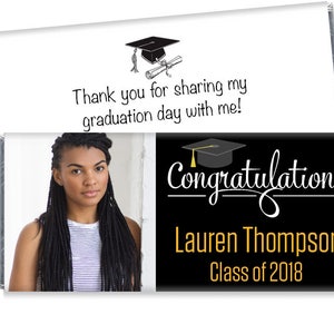 Class of 2024 Graduation Candy Bar Wrappers - Photo Graduation Favors - Photo Wrappers - Personalized Graduation Party Favors - Set of 12