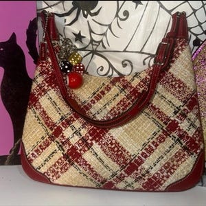 Plaid Coach Handbag - Etsy UK