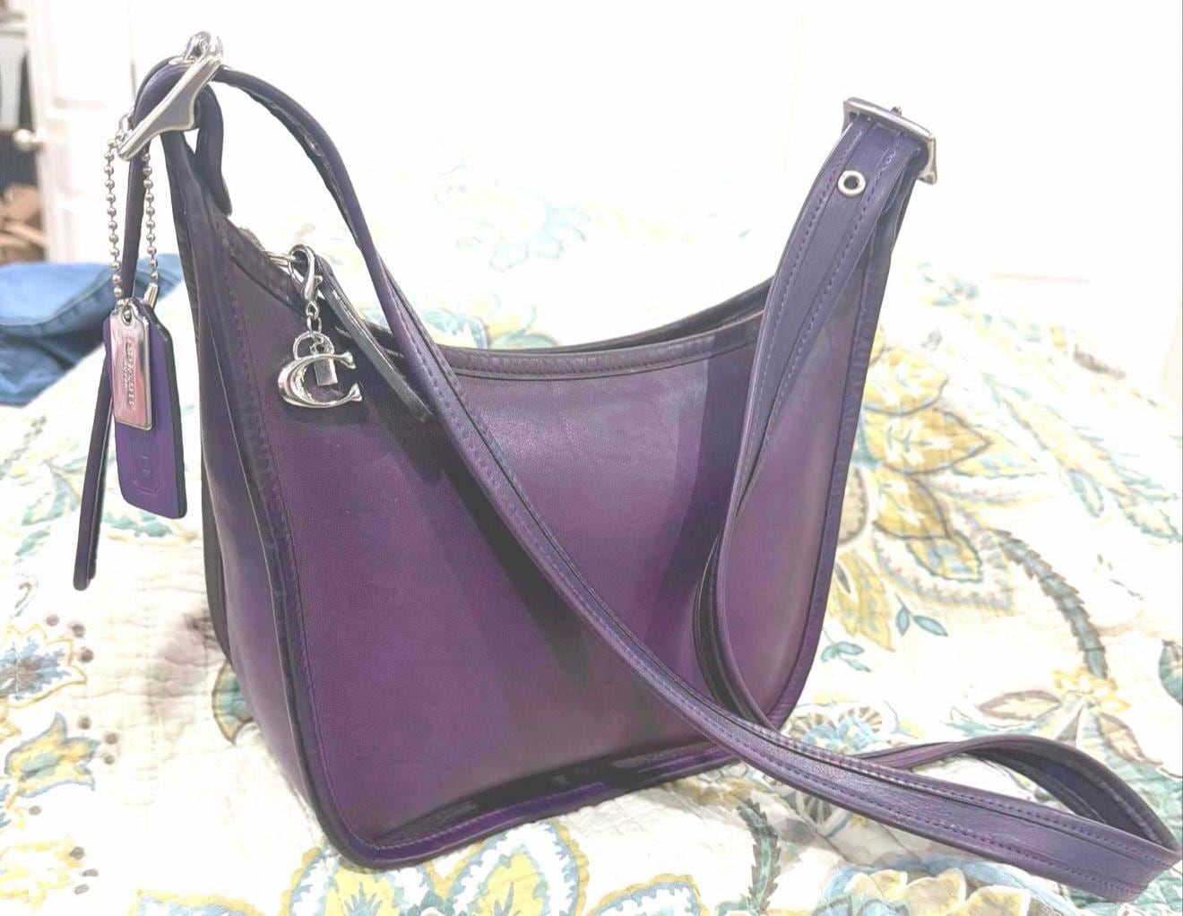 Vintage Coach 9950 Janice's Legacy, Rare, Purple, Silver Hardware