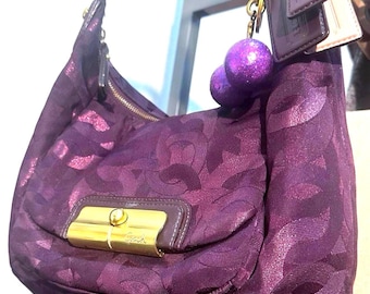 Coach Soho Satin Scarf Print Hobo Bag With Original Hangtag