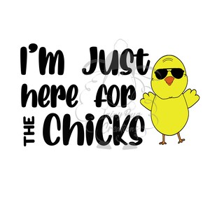 Boys Easter Here for the Chicks PNG and JPG