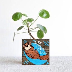 Otter Planter, Personalized Sea Otter Box, Fathers Day, Mother's Day, Teacher Appreciation, Thank You, Custom Animal Garden Gift for Her image 7