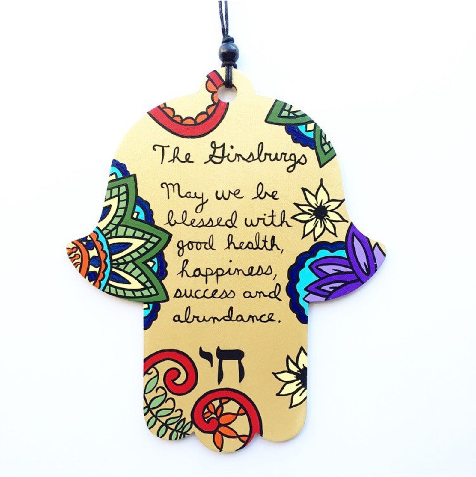Hamsa Wall Art Jewish Blessing Jewish Gifts Hamsa Hand Etsy