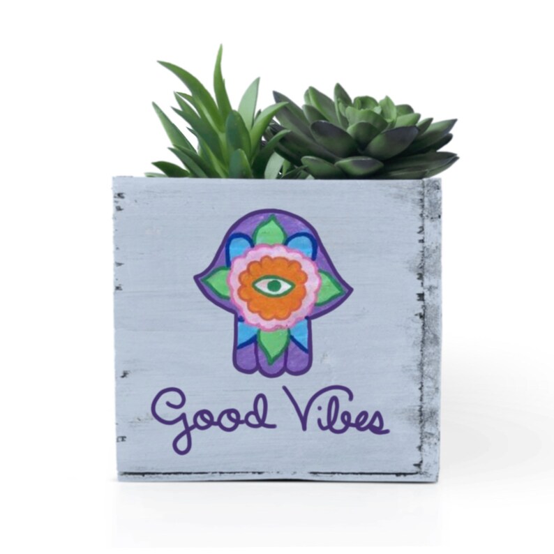 Hamsa Deko Good Vibes Hamsa Geschenkbox Evil Eye | Etsy