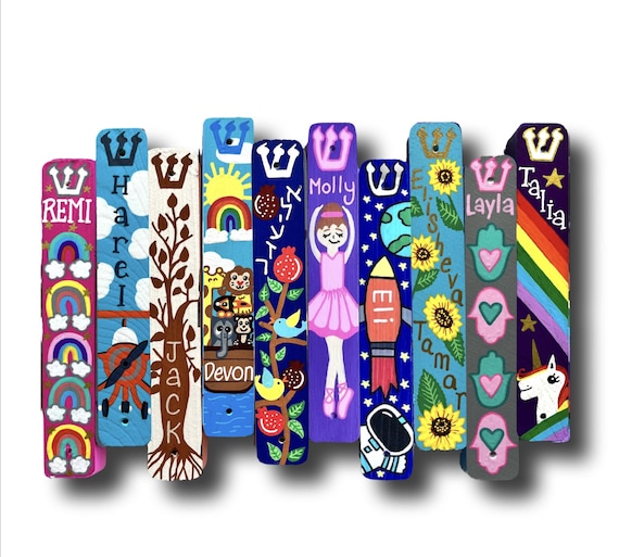 Personalized Children's Mezuzah: Custom Jewish Baby Naming Gift
