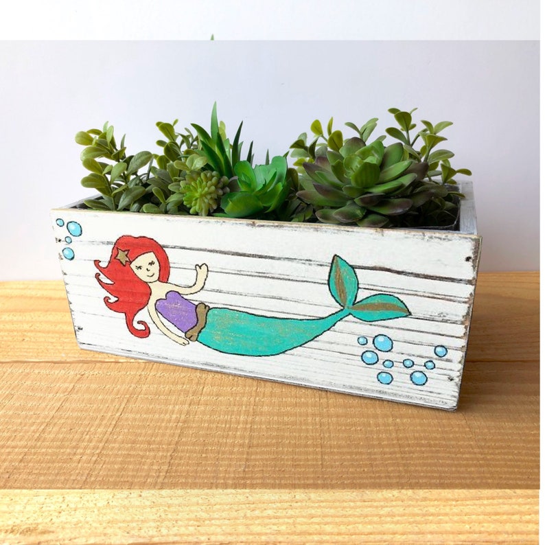 mermaid succulent planter