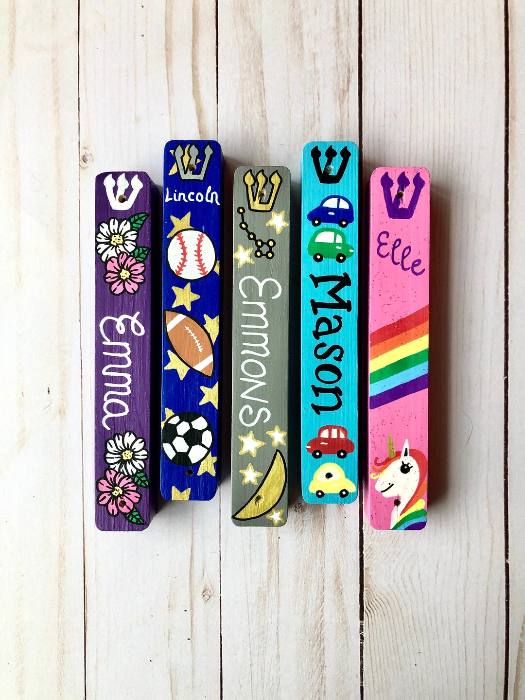 Children's Mezuzahs, Personalized Jewish Baby Naming Gifts, Birthday, Bris, Bar and Bat Mitzvah