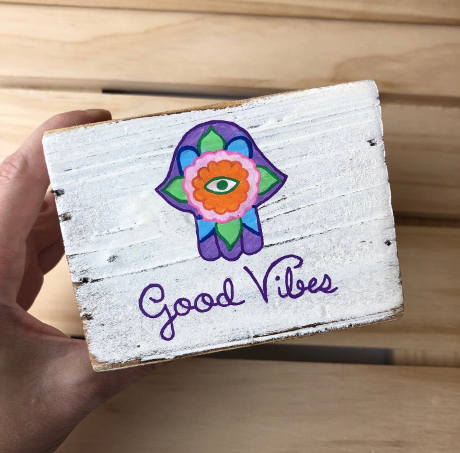 Hamsa Deko Good Vibes Hamsa Geschenkbox Evil Eye | Etsy