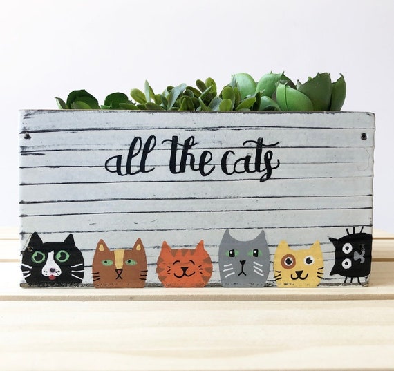Personalized Cat Planter from Lea Joelle Handmade on Etsy