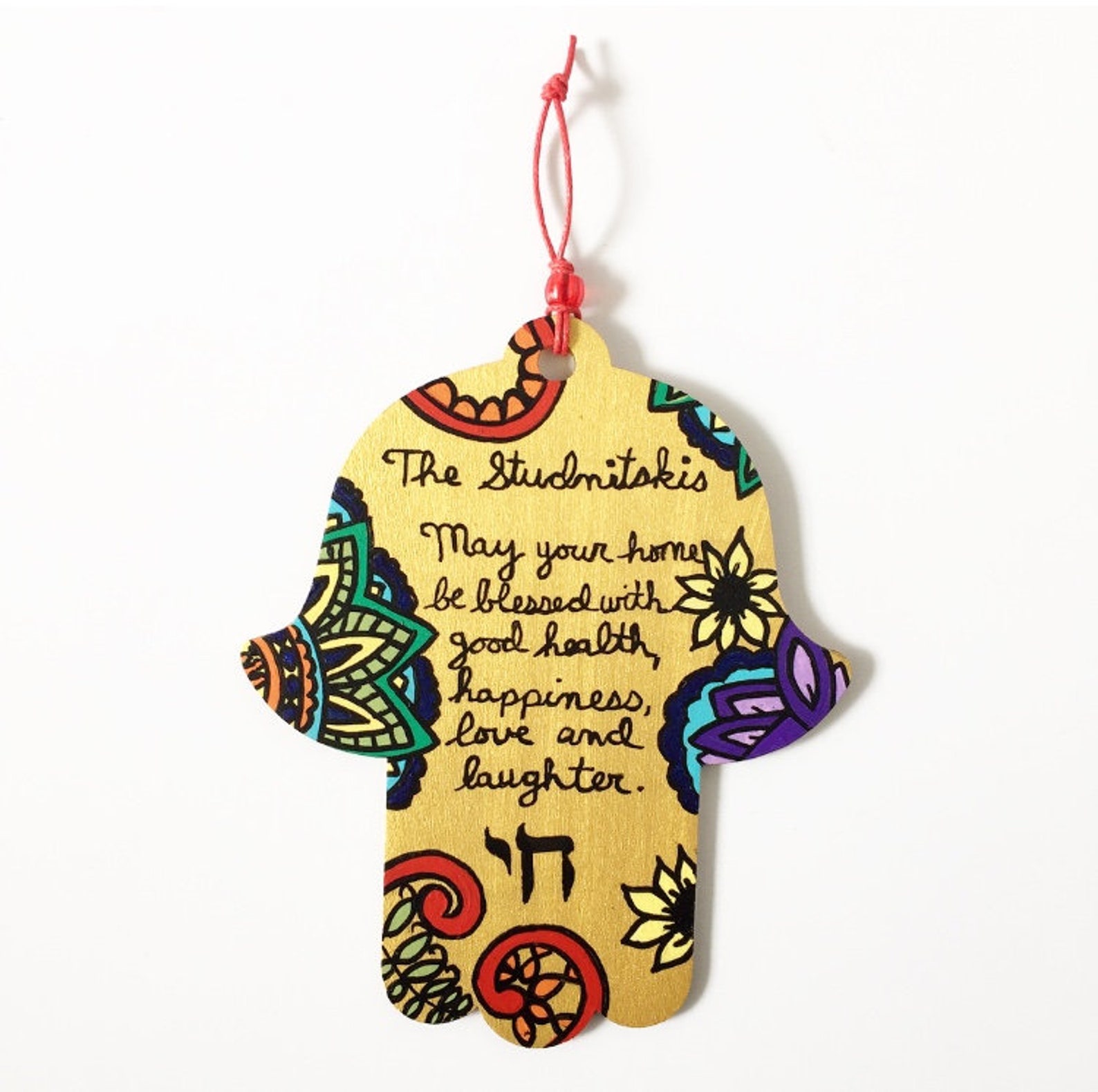 Hamsa Wall Art Jewish Blessing Jewish Gifts Hamsa Hand Etsy