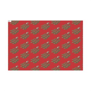 Cajun Santa Alligator Sleigh Wrapping Paper: Louisiana Christmas, Alligator Christmas Wrapping Paper | Funny & Unique Holiday Gift Wrap image 2