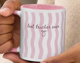 Tazza "Il miglior insegnante di sempre", regalo per apprezzare gli insegnanti, tazza da caffè