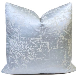 Abstract Topaz Blue Pillow Cover | Decorative Pillow | Light Blue Pillow | Throw Pillow | Gray Blue Pillow  | Blue Accent Pillow