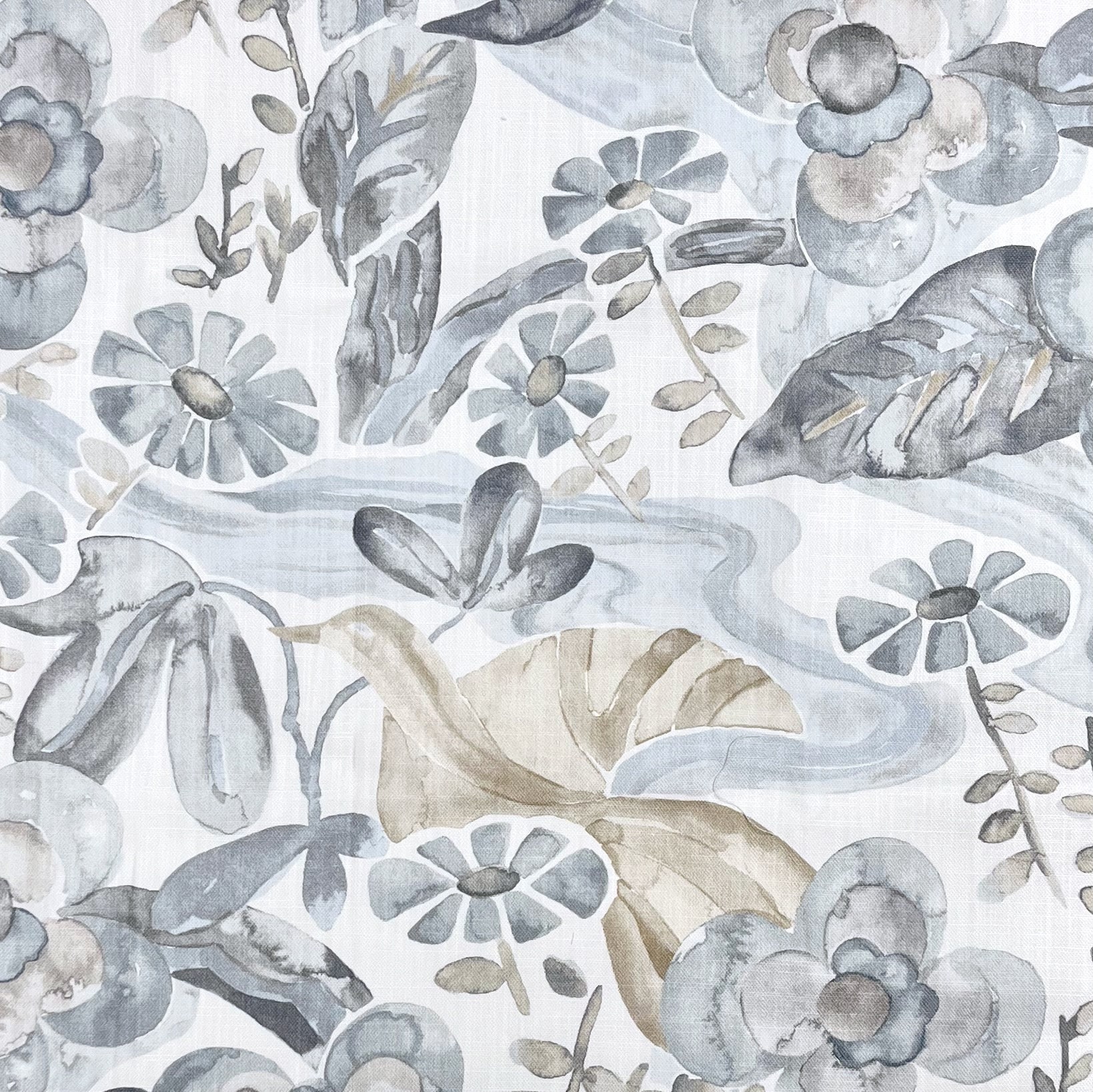 Watercolor Floral Bird Pillow Cover: Kravet Faerie Cloud, Barbara Barry ...