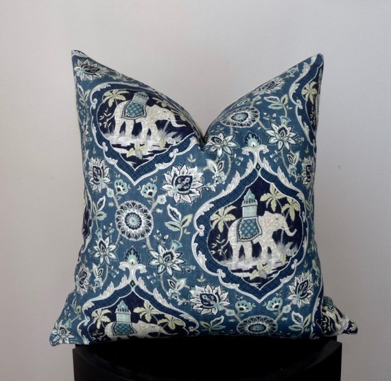 elephant print throw pillows