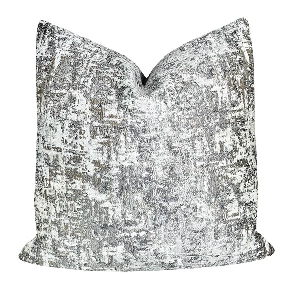 Grey Gold Pillow Etsy